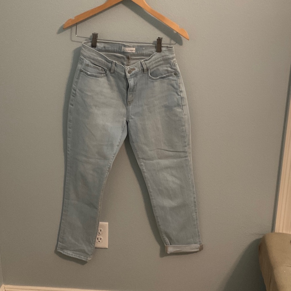 LOFT Light Blue Ankle Jeans